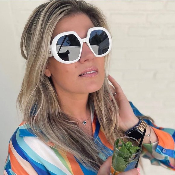 FINAL PRICE NEW DIOR DIORBOBBY R1U 95B0 IVORY BLUE SUNGLASSES - Picture 10 of 13